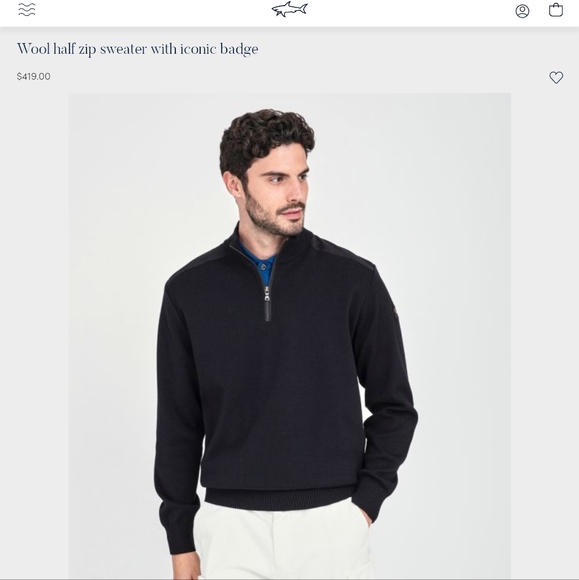 Jack and Shark Virgin Wool Sweater - Picture 1 of 4